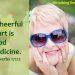 a cheerful heart does good like a medicine